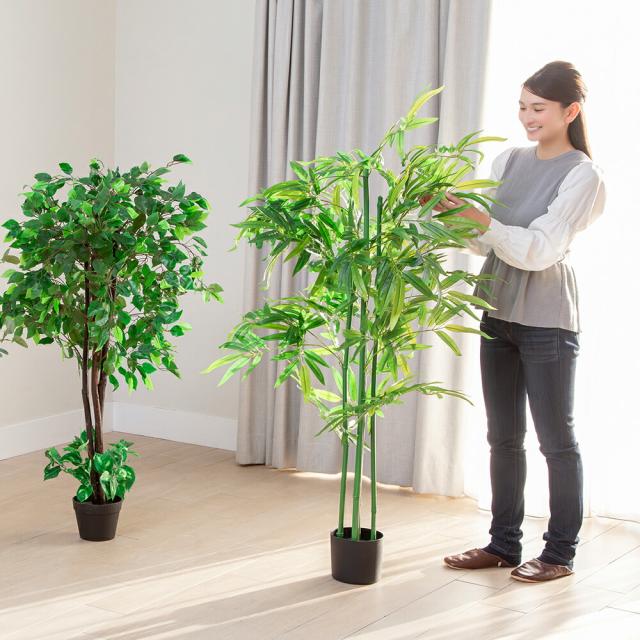 観葉植物 ベンジャミン インテリアグリーン フェイクグリーン 光触媒 人工観葉植物 おしゃれ インテリア オフィス 洗浄 防臭 送料無料_4