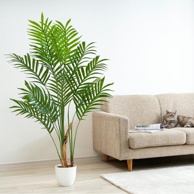 人工観葉植物 アレカヤシ 光触媒 フェイクグリーン 大型 140cm インテリアグリーン お手入れ不要 オフィス リビング 消臭 抗菌_3