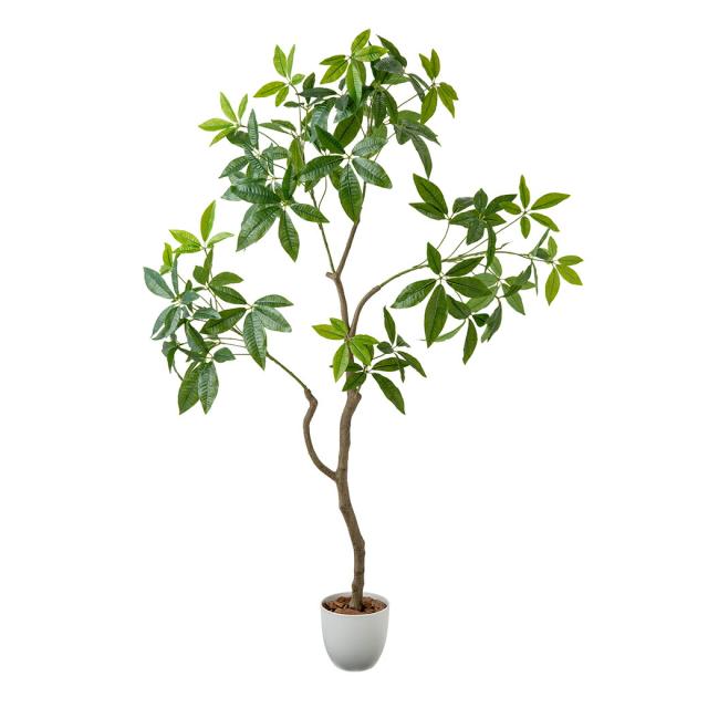 人工観葉植物 パキラ 光触媒 フェイクグリーン 大型 150cm インテリアグリーン お手入れ不要 オフィス リビング 消臭 抗菌_2