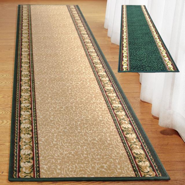 ふるさと納税 大阪府 和泉市 日本製 廊下カーペット 80cm×700cm ＜ユリ柄＞滑り止め加工(エンジ) ふるさと納税 和泉市 日本製 廊下カーペット 80cm×440cm モダン