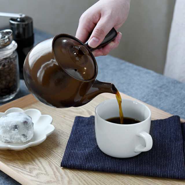 珈琲急須 萬古焼 万古焼 急須 コーヒー 珈琲 茶器 コーヒーオイル