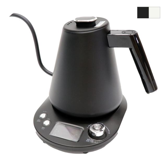 電気ケトル ドリップケトル ケトル 電気ポット ハンドドリップ コーヒーケトル お湯 温度調節機能付き 細口 湯沸かし器 おしゃれ コンパクト 軽量 コードレス グースネックの通販は 6,429円