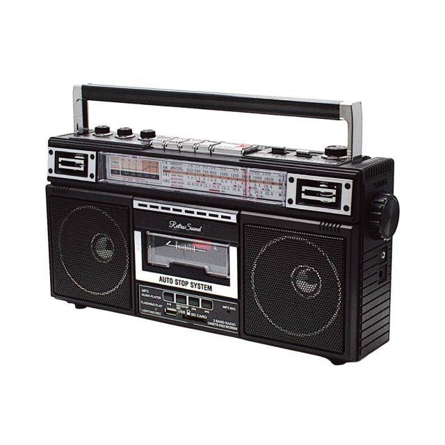 東芝【TOSHIBA】CDラジオカセットレコーダー ブラック AUREX（オー