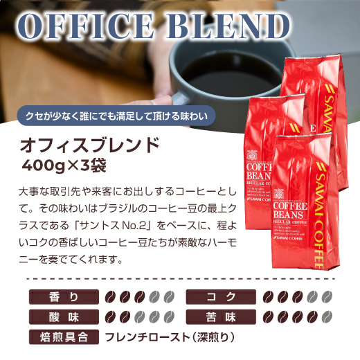 【澤井珈琲】送料無料　コーヒー専門店の120杯分超大入りオフィスブレンド福袋（コーヒー/コーヒー豆/珈琲豆）_3