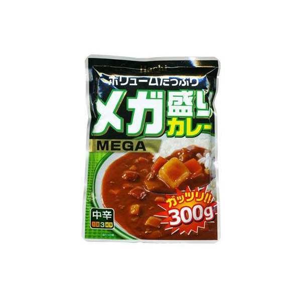 ハチ食品の通販はau　マーケット　レトルトカレー　PAY　cosmic　マーケット－通販サイト　phase　メガ盛り　中辛　PAY　３００ｇｘ１０食セット　au