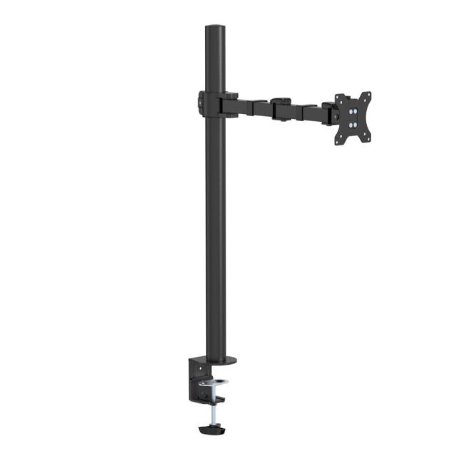 送料無料 液晶ディスプレイアーム クランプ式 80cmロングポール グリーンハウス GH-AMEL1-BK/0434 単品配送 代金引換便不可品