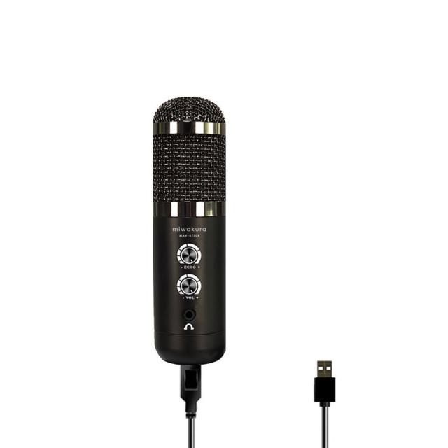 コンデンサーマイク セット USB接続 美和蔵 単一指向性 エコー機能 MAV