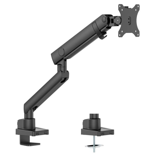 貨物輸送無料 液晶管する腕 力学的弾機 グリーンハウス GH-AMES1-BK/9468ｘ１台(T) 1画面 クランプ/はと目式 黒いこと 見せびらかす用腕4軸ひな型