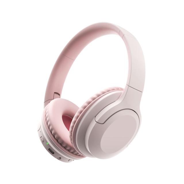 送料無料 ワイヤレスヘッドホン ブルートゥース グリーンハウス GH-HPBC-PK/9376 ピンクｘ１台 ワイヤレスヘッドフォン ワイヤレス ステレオ ヘッドセット ノイズキャンセル マイク付き