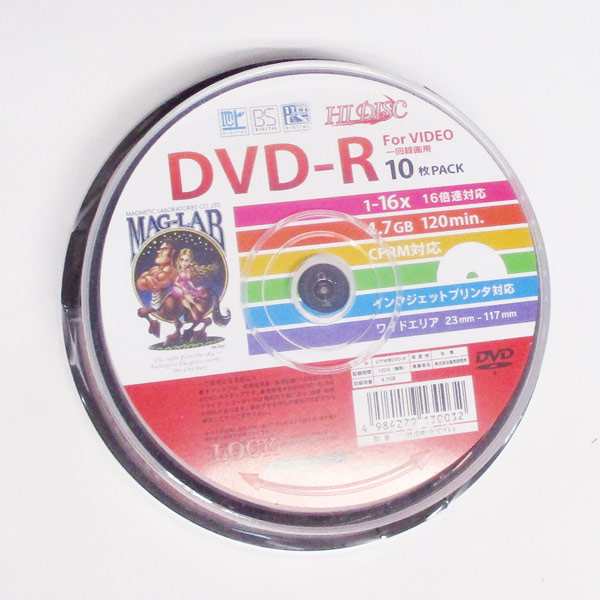 HIDISC HDDR12JCP10 (DVD-R 4.7GB 10枚)