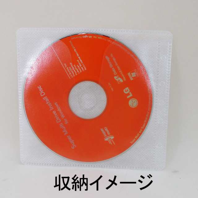 送料無料 不織布ケース CD/DVD/BD 両面タイプ 20枚入り(40枚収納可) HD-FCD20R/0867ｘ４個セット/卸
