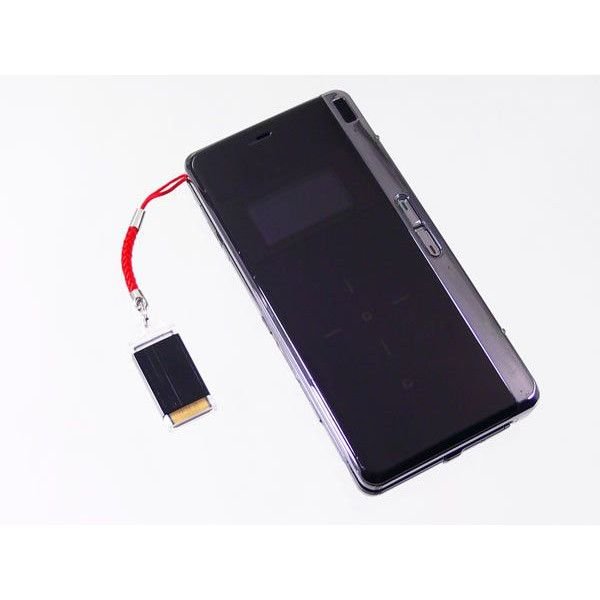 マイクロSDカードリーダー ピンク(スライド キーホルダータイプ) CR