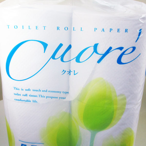 トイレットペーパーシングル クオレ 55m 12ロールｘ１袋の通販はau Pay マーケット Cosmic Phase
