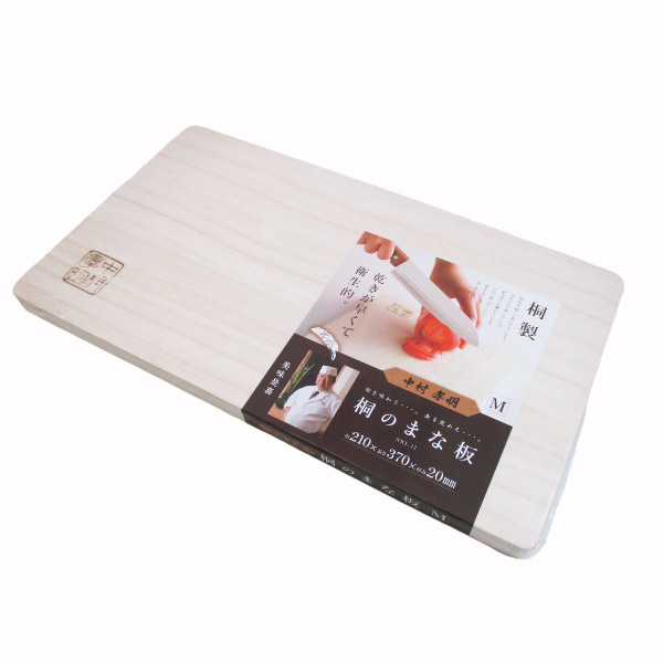 桐製まな板 中村孝明 210×370×20mm Mサイズ NKL-12ｘ３0枚セット/卸/代金引換便不可_1