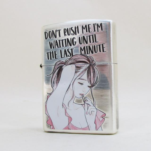 送料無料 ジッポー オイルライター 萌え MOE 銀イブシ 送料無料（沖縄