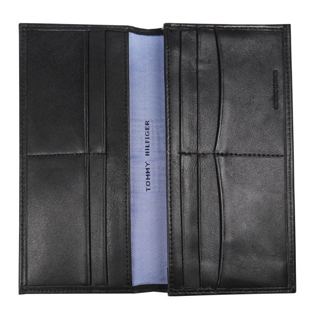 送料無料 トミーヒルフィガー 牛革 長財布 OXFORD 19X008BK/6812の通販