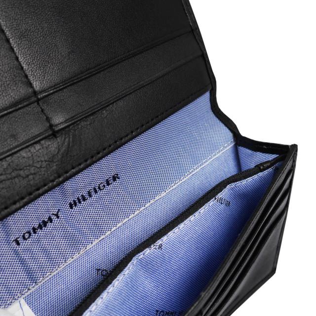 送料無料 トミーヒルフィガー 牛革 長財布 OXFORD 19X008BK/6812の通販