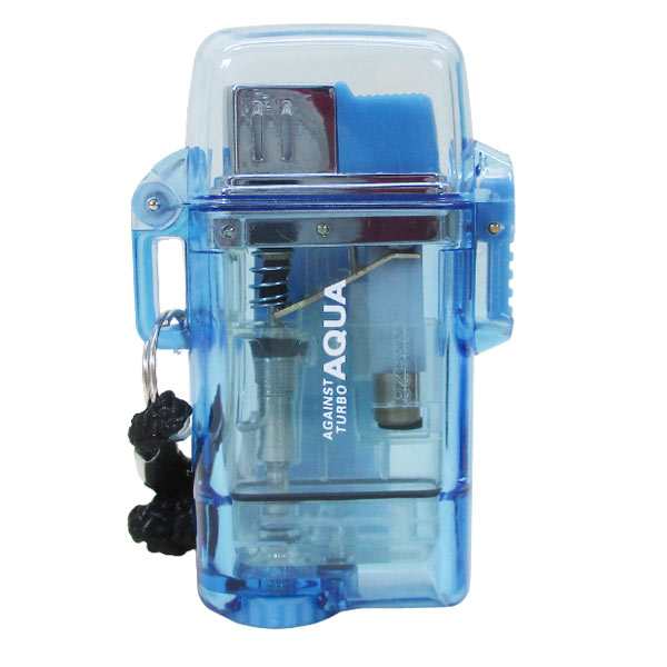 送料無料 ターボライター アクア AQUA 注入式 風、水に強い 2年