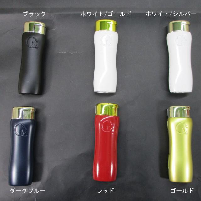 送料無料　ターボライター Cue キュー 注入式 バーナーフレーム ネコデザインマーク入り 軽い着火 ２年保証 ツインライトｘ１２本セット/卸 お色お任せ_7