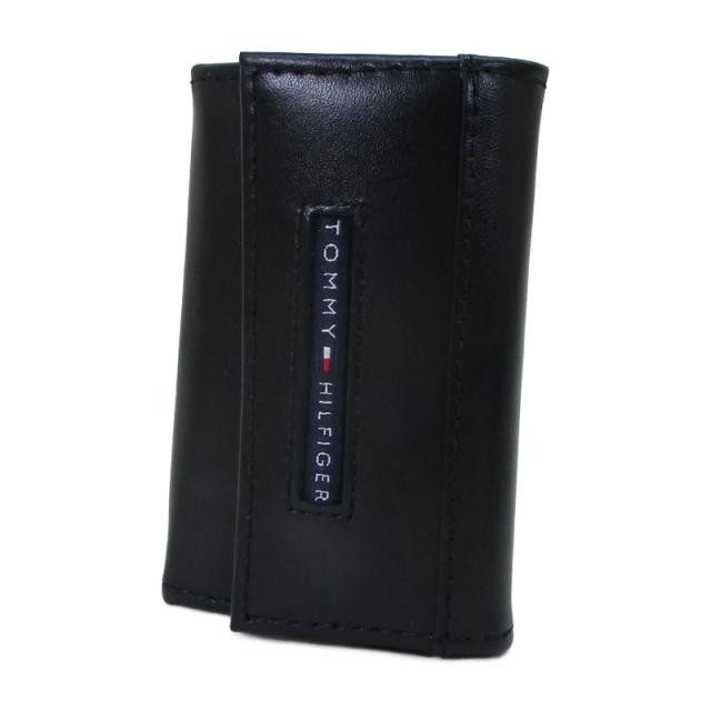 送料無料 トミーヒルフィガー 牛革 6連キーケース CAMBRIDGE 17X017BK/0708