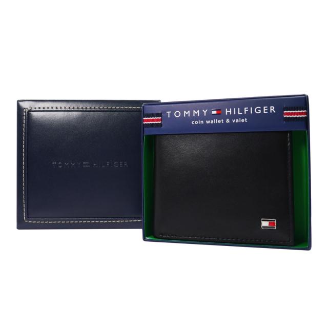 トミーヒルフィガー 牛革 二つ折り財布 OXFORD 25X003BK/6836の通販は