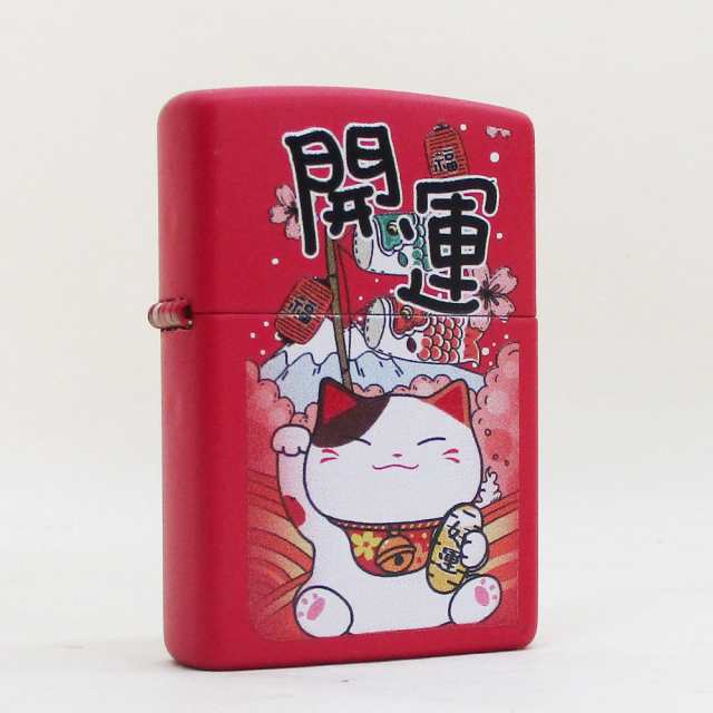 ★決算特価商品★ オイルライター ジッポー USA 招き猫 開運 和柄シリーズ Zippo その他