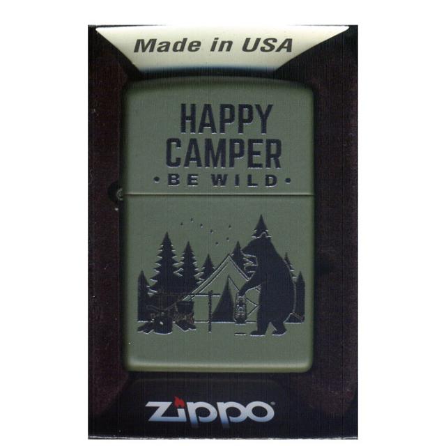 ジッポー オイルライター Happy Camper Z221-104598&ギフトボックスセット（オイル＋フリント+BOX）の通販は
