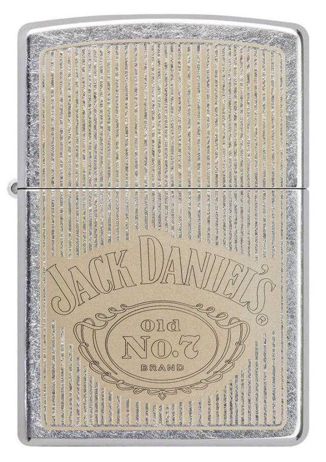 送料無料 ジッポー オイルライター アメリカ加工 Jack Daniels 49833&amp;ギフトボックスセット（オイル＋フリント+BOX）