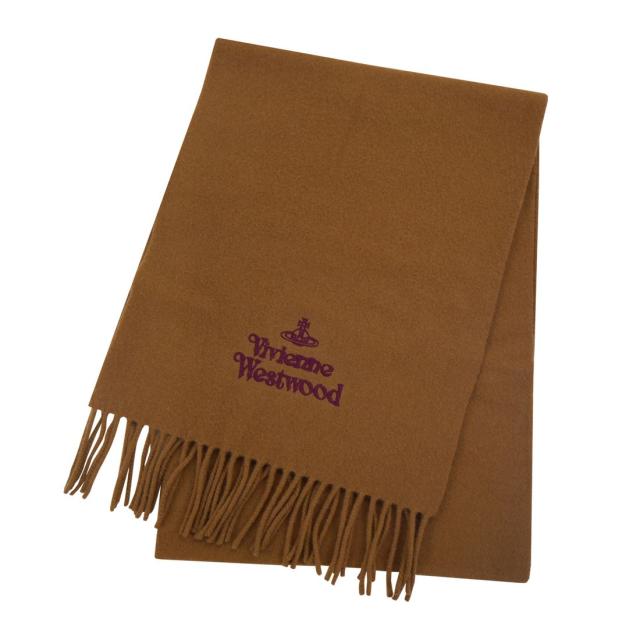 マフラー ヴィヴィアンウエストウッド 約30×180ｃｍ 24-81030007-W00Q7-C407/CAMEL/9463