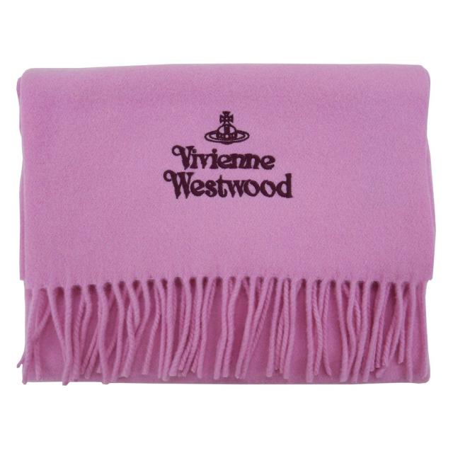 送料無料 マフラー ヴィヴィアンウエストウッド 約30×180ｃｍ 24-81030007-W00Q7-G401/PINK/9487