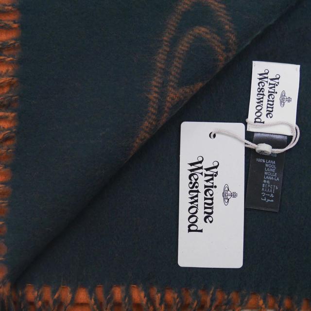 マフラー ヴィヴィアンウエストウッド 約25×185ｃｍ 24-81030006-W00ZH-C409/TERRACOTTA/7353