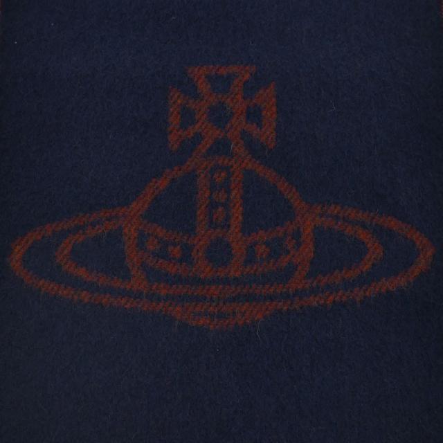 送料無料メール便 マフラー ヴィヴィアンウエストウッド 約25×185ｃｍ 24-81030006-W00ZH-K410/NAVY BLUE/7384　ポイント消化