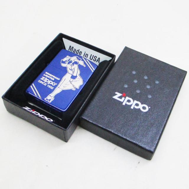 ジッポー オイルライター USA Zippo Windy ウィンディ 2BL-WINDY＆ギフトボックスセット（オイル＋フリント+BOX）_1