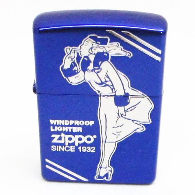 ジッポー オイルライター USA Zippo Windy ウィンディ 2BL-WINDY＆ギフトボックスセット（オイル＋フリント+BOX）_4