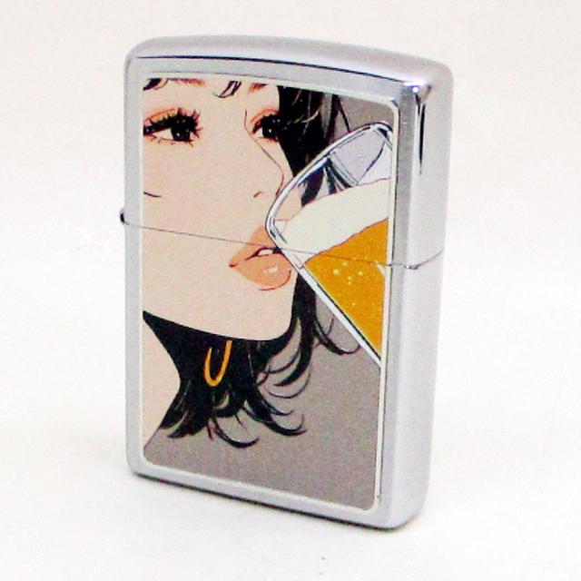 ジッポー オイルライター ドリンキング ガール お酒を飲む女性シリーズ Drinking Girl SO-KC＆ギフトボックスセット（オイル＋フリント+BOX）_2