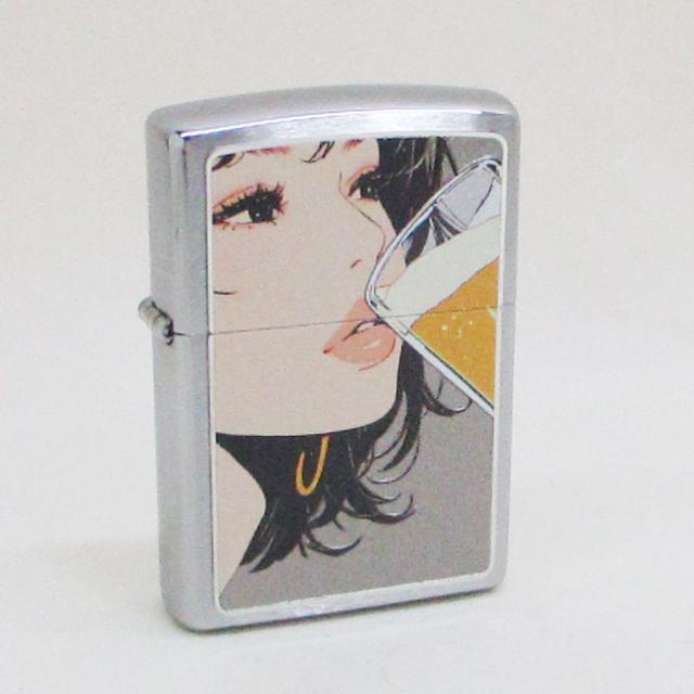 ジッポー オイルライター ドリンキング ガール お酒を飲む女性シリーズ Drinking Girl SO-KC＆ギフトボックスセット（オイル＋フリント+BOX）_3