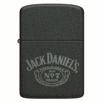ジッポー オイルライター USA Zippo Jack Daniels No. 7 Design 1941 Replica Black Crackle 46796&amp;ギフトボックスセット（オイル＋フリント+BOX）