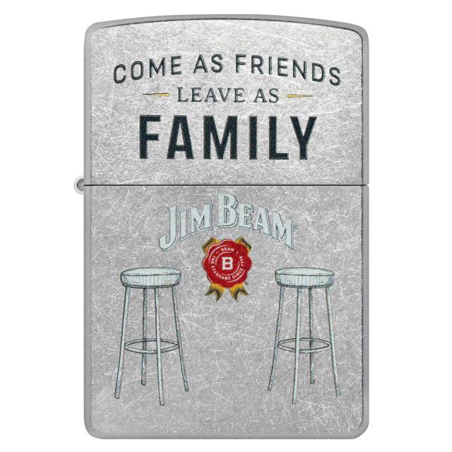 送料無料 ジッポー オイルライター USA Zippo Jim Beam Barstools Design 46800&amp;ギフトボックスセット（オイル＋フリント+BOX）