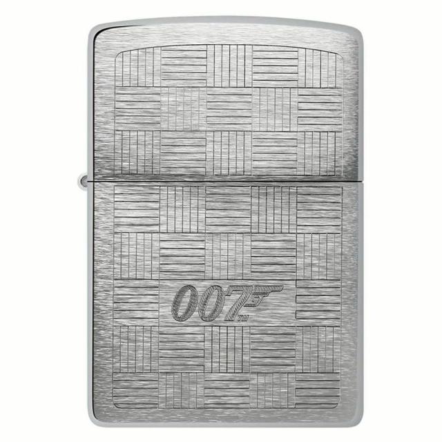 ジッポー オイルライター USA Zippo 007 James Bond Tuxedo クロスハッチ模様 46853