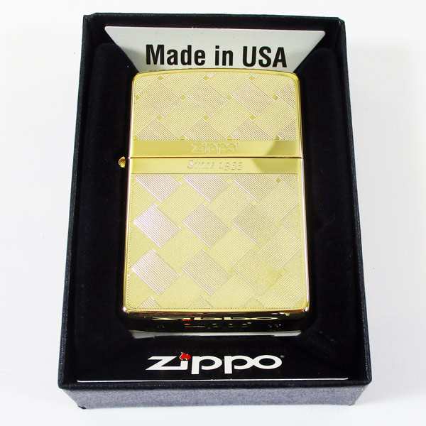 ZIPPO 送料無料 ジッポー オイルライター 紬 ゴールド 2G-MESH 両面加工モデル