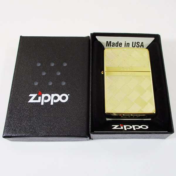 ZIPPO 送料無料 ジッポー オイルライター 紬 ゴールド 2G-MESH 両面加工モデル