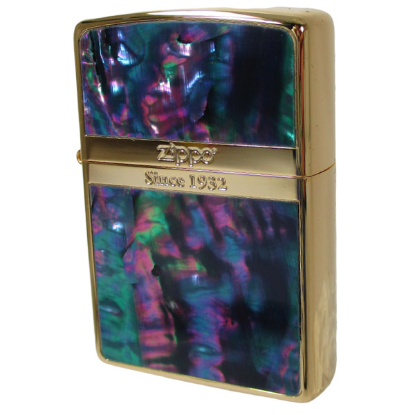 送料無料 ジッポー #2G-LNSF 螺鈿（貝貼り）ラインシェルフィッシュ