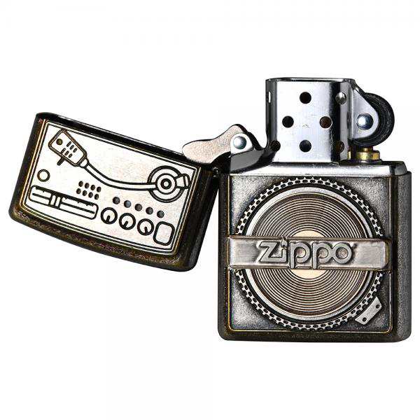 【再入荷！】 ジッポー オイルライター ユーズド レコード部分が回る その他