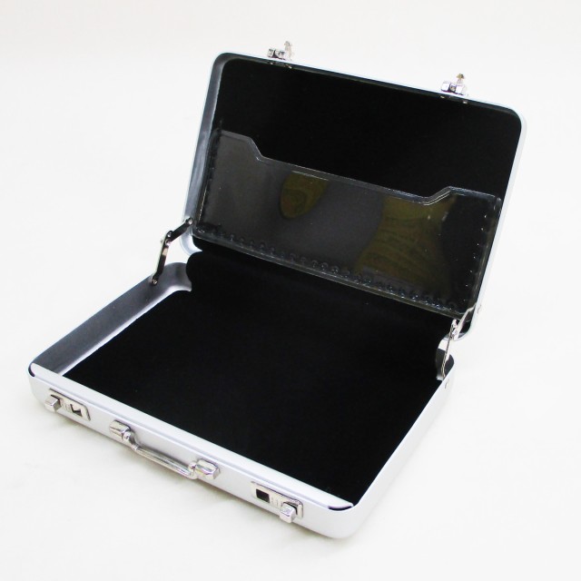 シガレットケース タバコケース カードケース アルミ製ミニトランク型 A1010001（B）シングルライン 日本製 ウインドミル