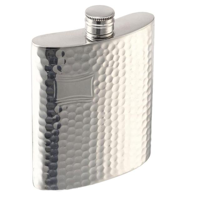 フラスコ ピューター製/ジョウゴ付 6.0oz/英国ピンダーブロス社 ハンマード SP003/A154-1003/6-60603-61/送料無料
