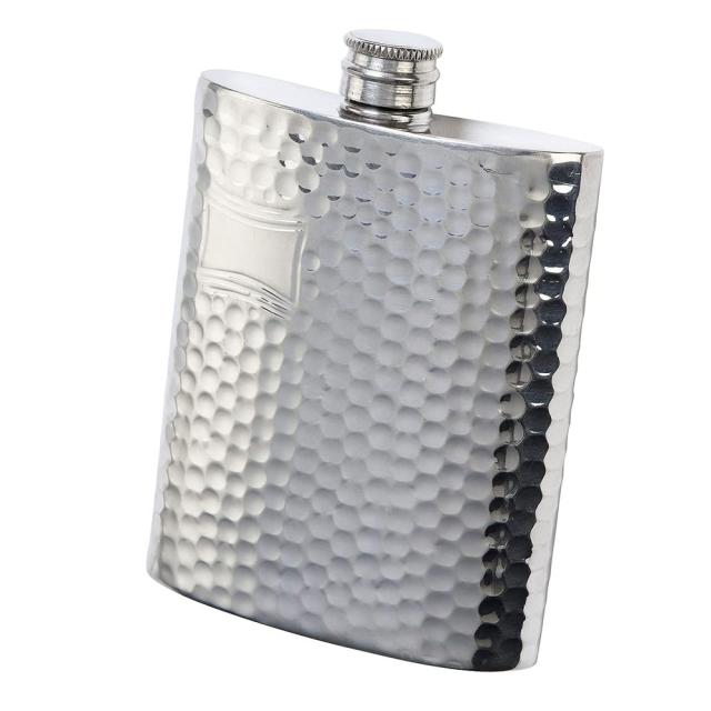 フラスコ ピューター製/ジョウゴ付 6.0oz/英国ピンダーブロス社 ハンマード SP003/A154-1003/6-60603-61_3