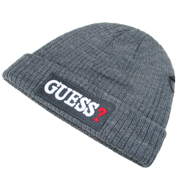 送料無料 ニット帽 GUESS（ゲス）ワッチキャップ ニットキャップ グレイ AI4A8859DS-DGY-FF-5350