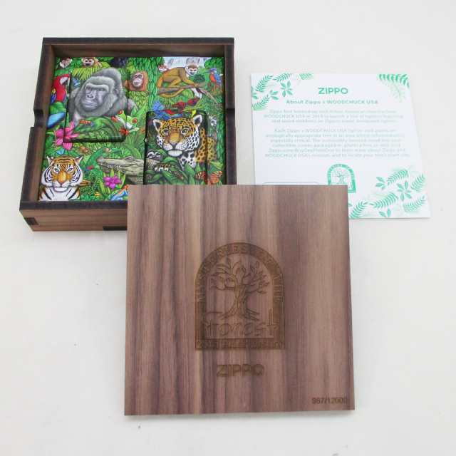 ZIPPO 送料無料 ジッポー オイルライターセット Mysteries of the Forest　25周年モデル ZIPPO SET