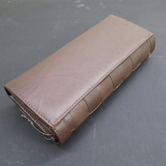 長財布 ホースレザー（馬革）メッシュサイフ 背面ポケット 125653-003 ネイビー 送料無料 長財布 ホースレザー（馬革）メッシュサイフ 背面ポケット