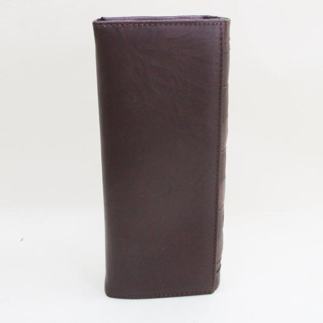 長財布 ホースレザー（馬革）メッシュサイフ 背面ポケット 125653-003 ネイビー 送料無料 長財布 ホースレザー（馬革）メッシュサイフ 背面ポケット